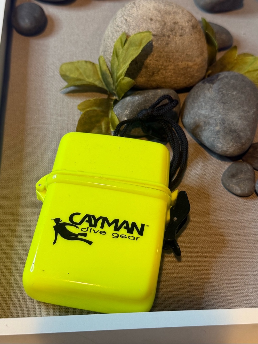Dive Gear Waterproof Case in Neon Yellow